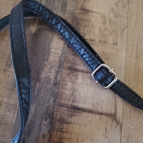 Bongo black fringe crossbody bag purse with stud detail and an adjustable strap - Picture 9 of 16